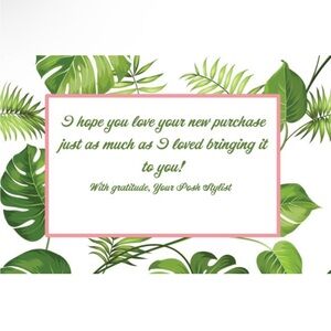 4x6 Thank You Cards, Banana Leaves Posh Stylist, 50 Count